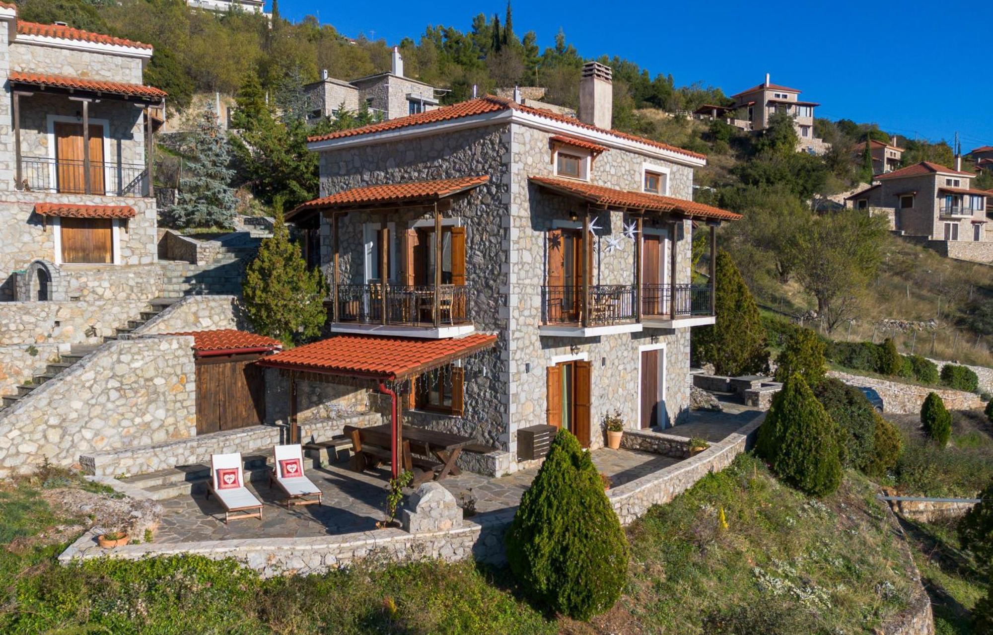 Rock Dandy Deluxe Chalet In Arachova - Delphi, Sauna, Prv Parking, Amazing View מראה חיצוני תמונה