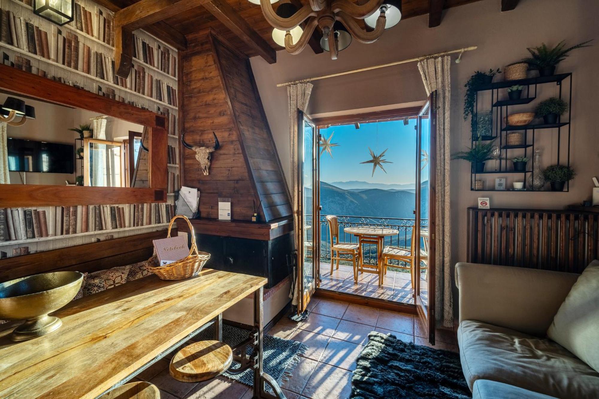 Rock Dandy Deluxe Chalet In Arachova - Delphi, Sauna, Prv Parking, Amazing View מראה חיצוני תמונה