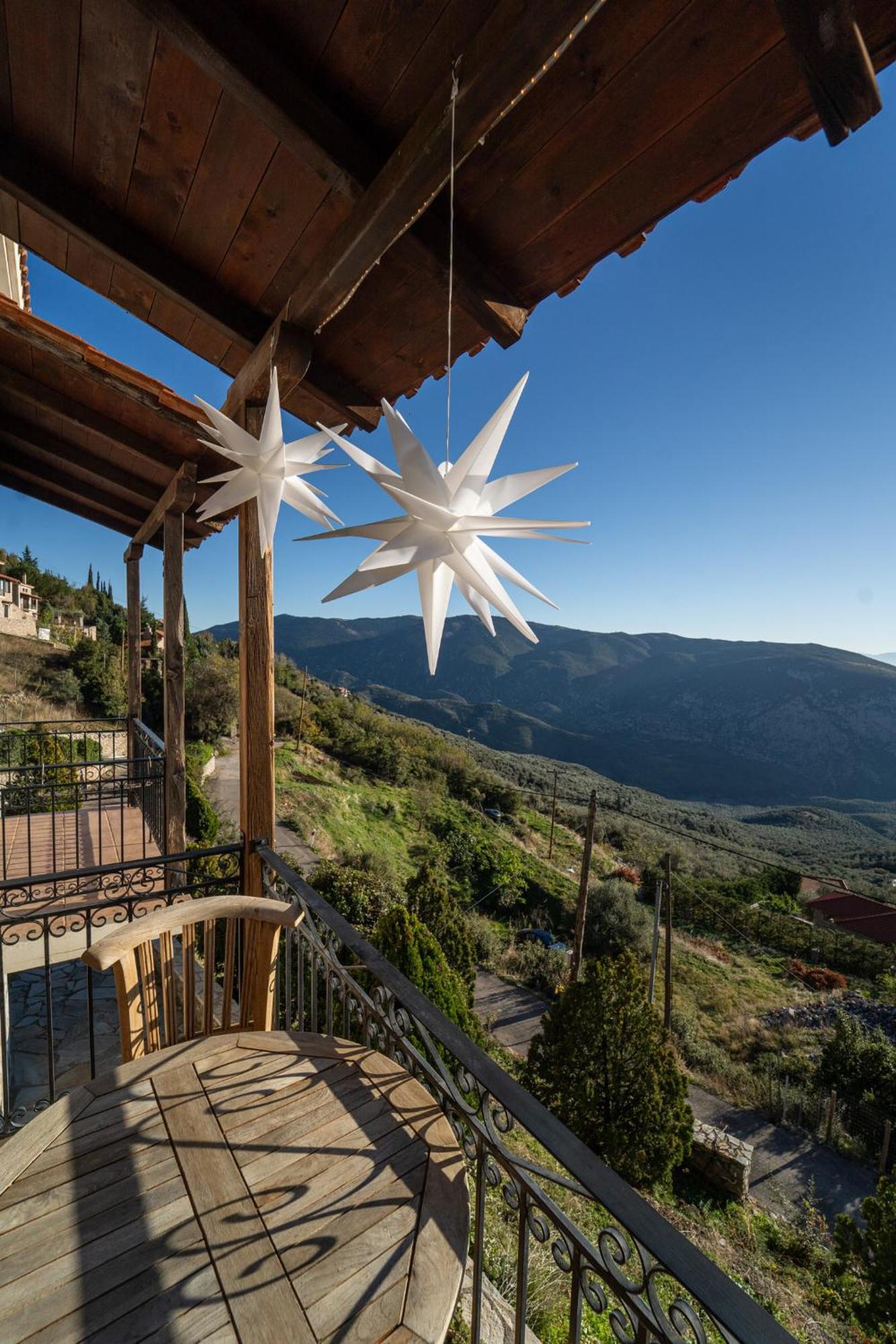Rock Dandy Deluxe Chalet In Arachova - Delphi, Sauna, Prv Parking, Amazing View מראה חיצוני תמונה