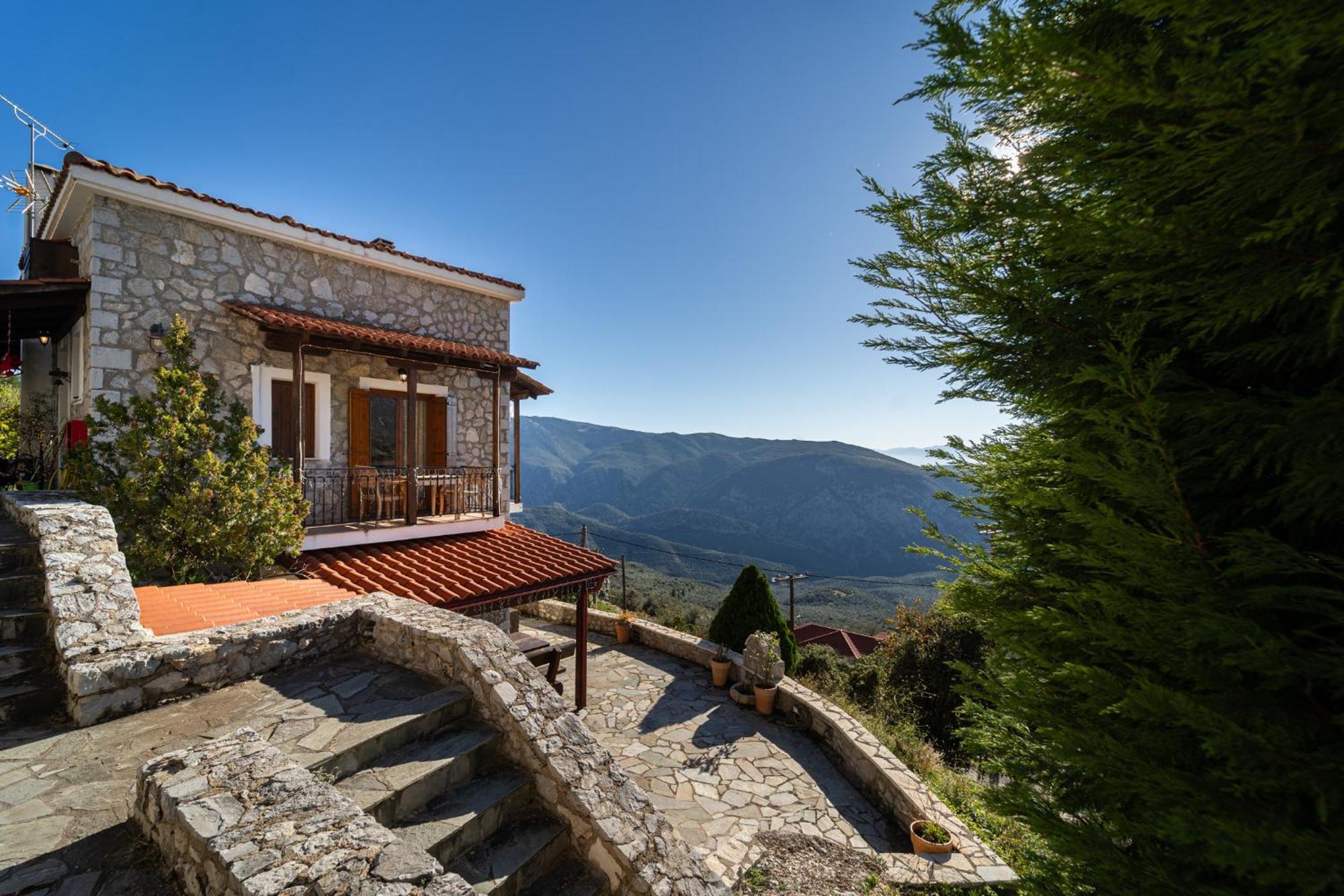 Rock Dandy Deluxe Chalet In Arachova - Delphi, Sauna, Prv Parking, Amazing View מראה חיצוני תמונה