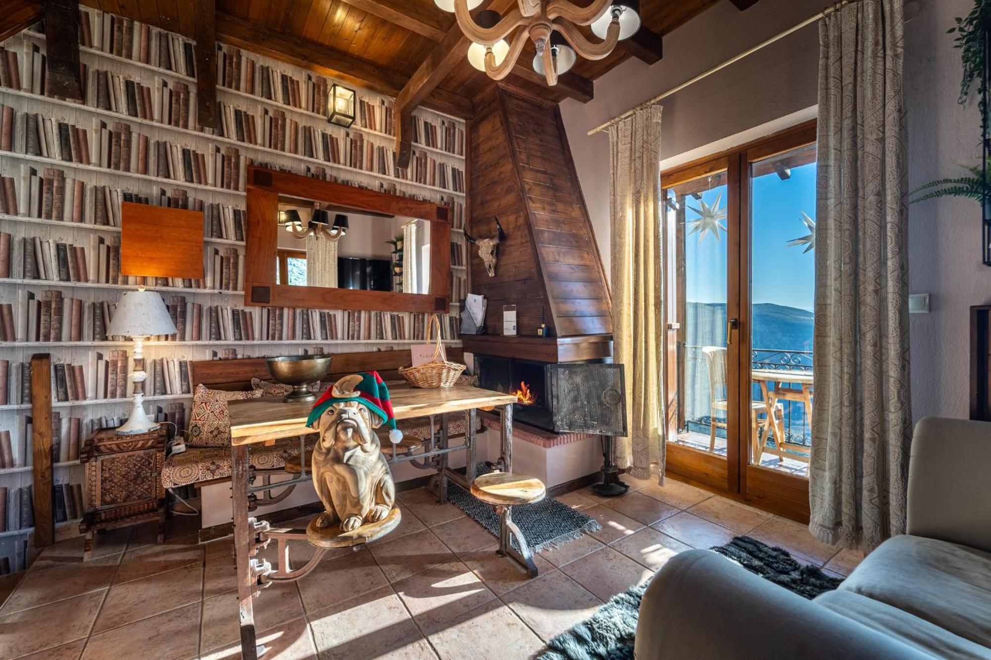 Rock Dandy Deluxe Chalet In Arachova - Delphi, Sauna, Prv Parking, Amazing View מראה חיצוני תמונה
