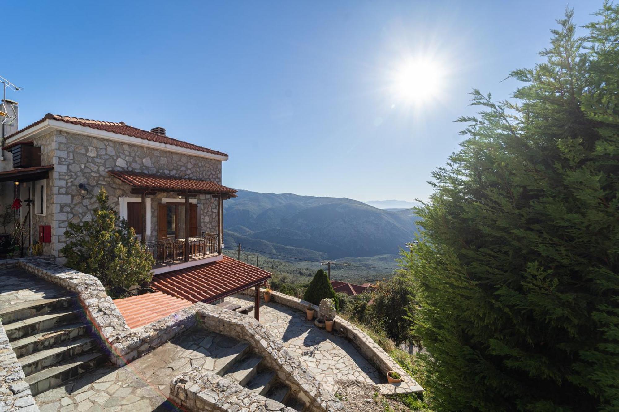 Rock Dandy Deluxe Chalet In Arachova - Delphi, Sauna, Prv Parking, Amazing View מראה חיצוני תמונה