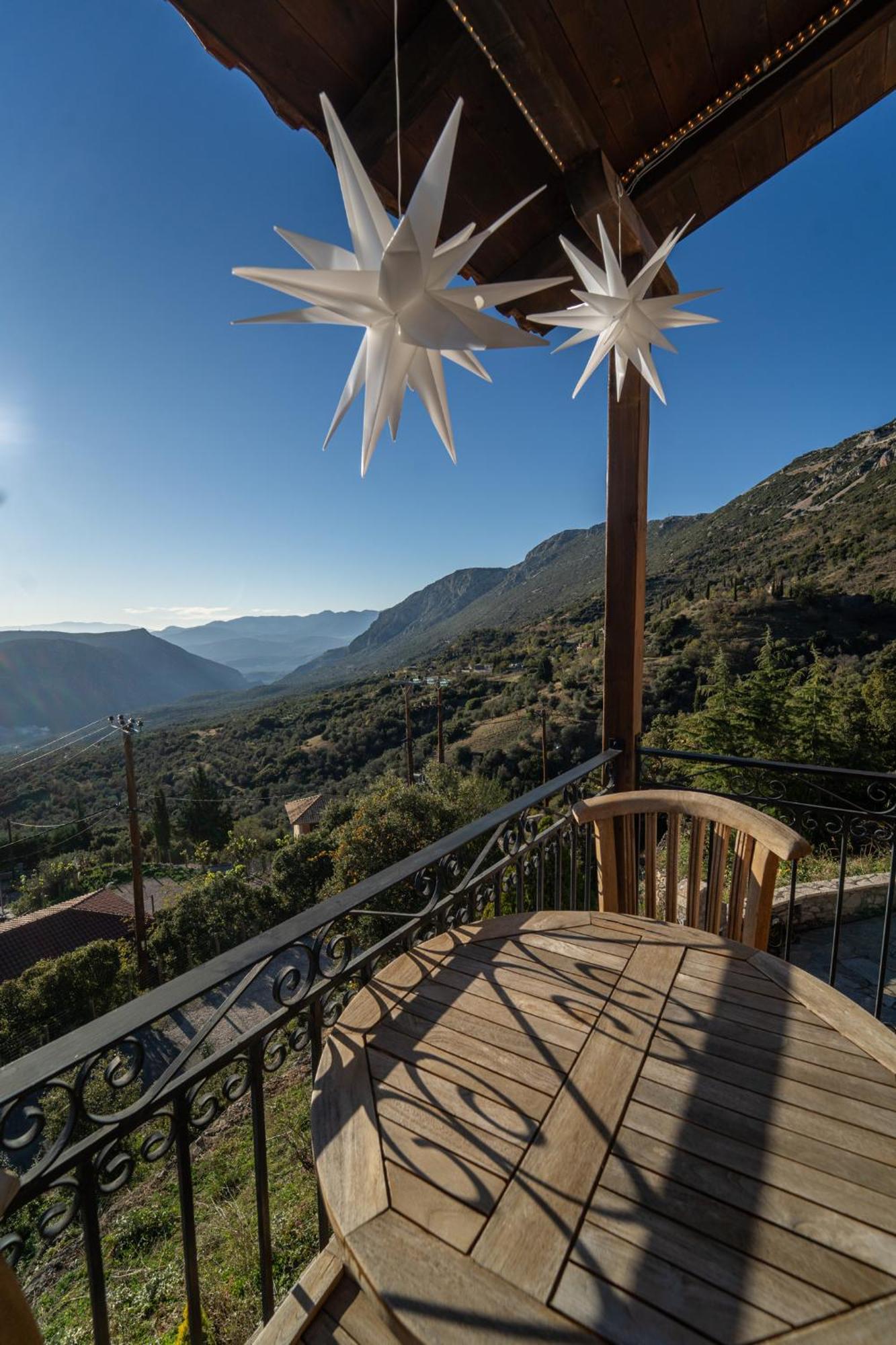 Rock Dandy Deluxe Chalet In Arachova - Delphi, Sauna, Prv Parking, Amazing View מראה חיצוני תמונה