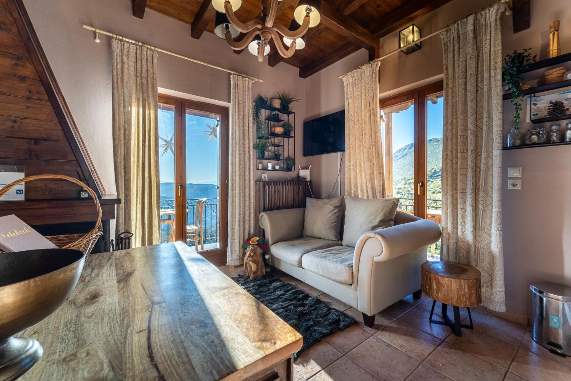 Rock Dandy Deluxe Chalet In Arachova - Delphi, Sauna, Prv Parking, Amazing View מראה חיצוני תמונה
