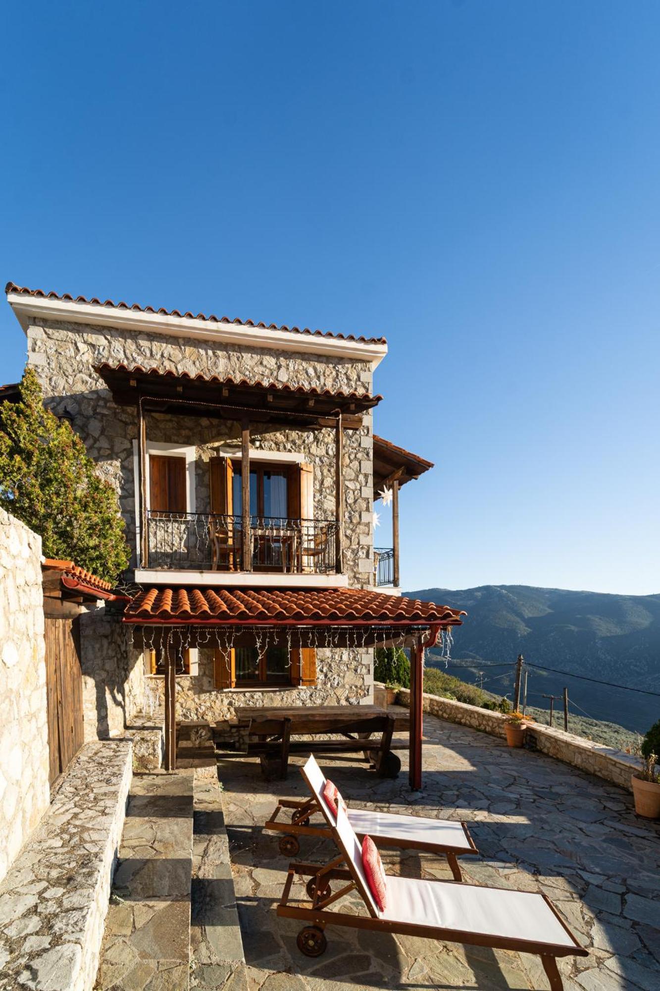 Rock Dandy Deluxe Chalet In Arachova - Delphi, Sauna, Prv Parking, Amazing View מראה חיצוני תמונה