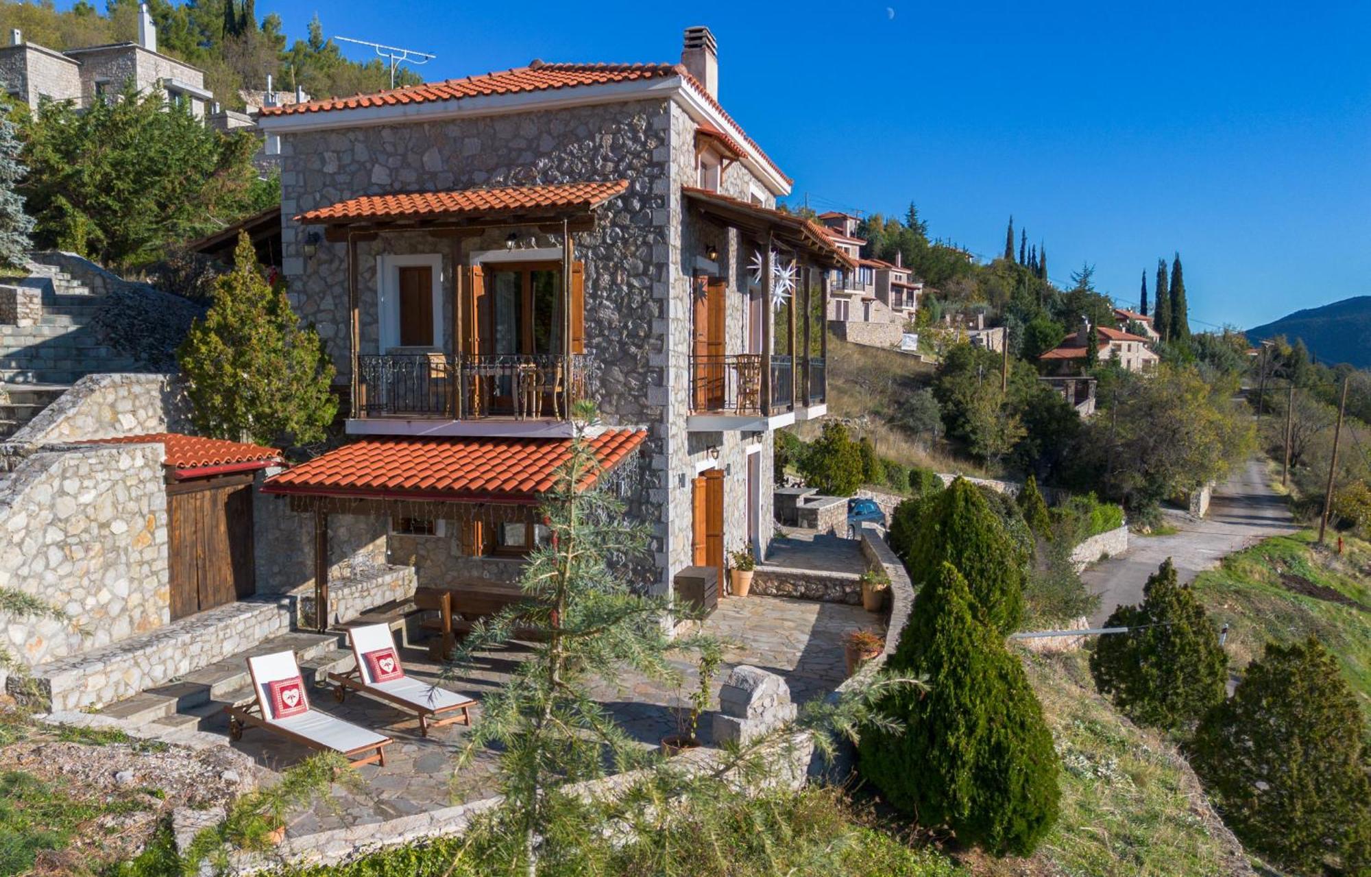 Rock Dandy Deluxe Chalet In Arachova - Delphi, Sauna, Prv Parking, Amazing View מראה חיצוני תמונה