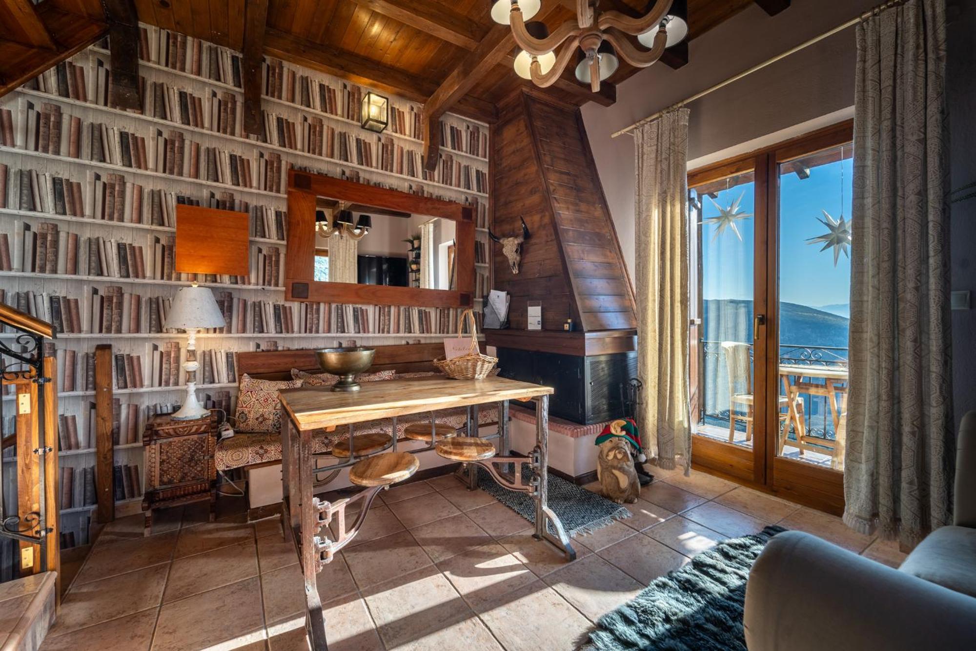 Rock Dandy Deluxe Chalet In Arachova - Delphi, Sauna, Prv Parking, Amazing View מראה חיצוני תמונה