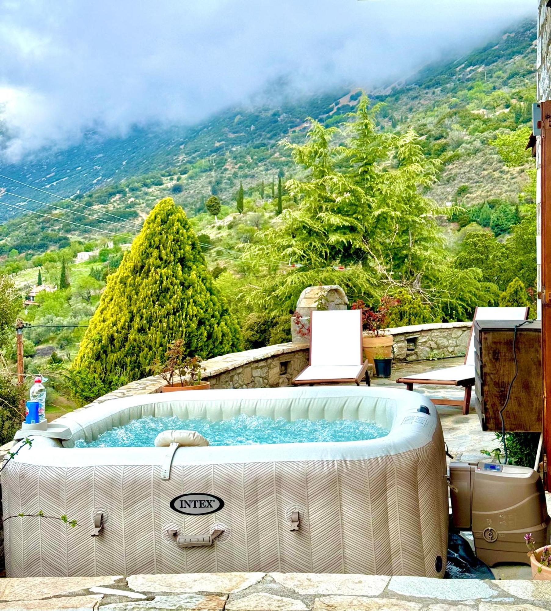 Rock Dandy Deluxe Chalet In Arachova - Delphi, Sauna, Prv Parking, Amazing View מראה חיצוני תמונה